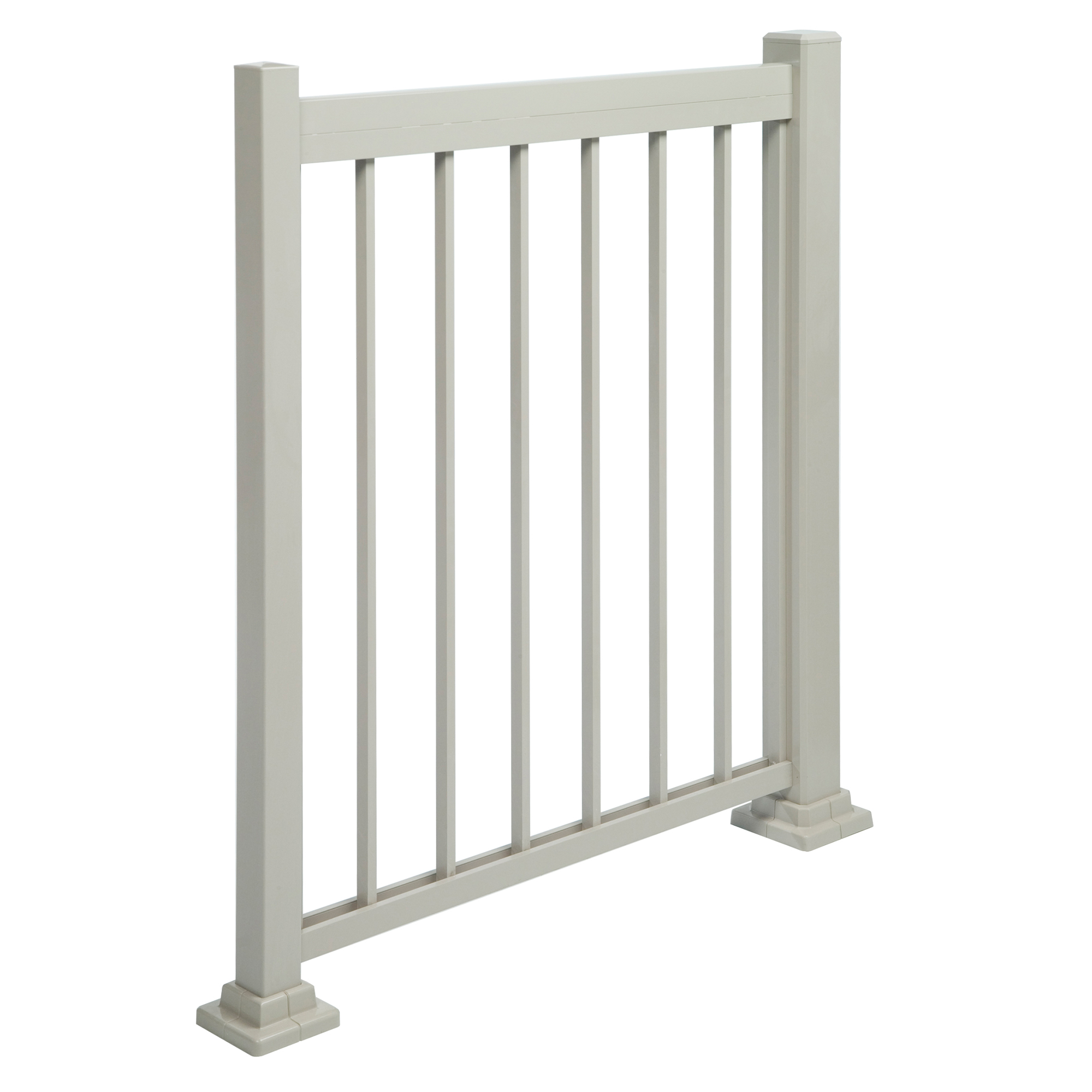 Section de rampe en aluminium blanche