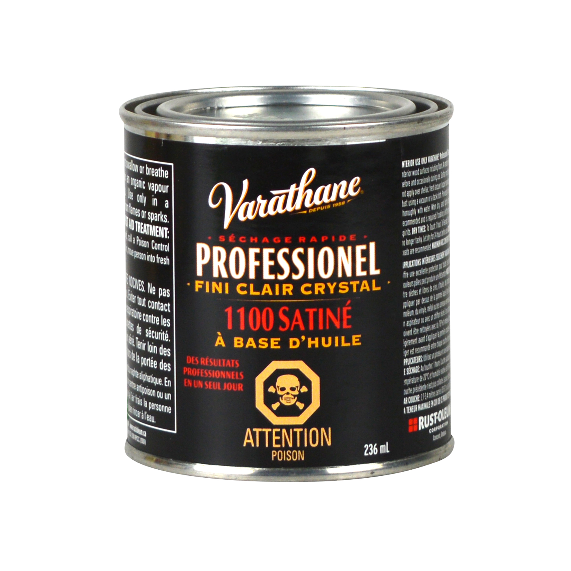 Fini clair cristal professionnel Fini satiné