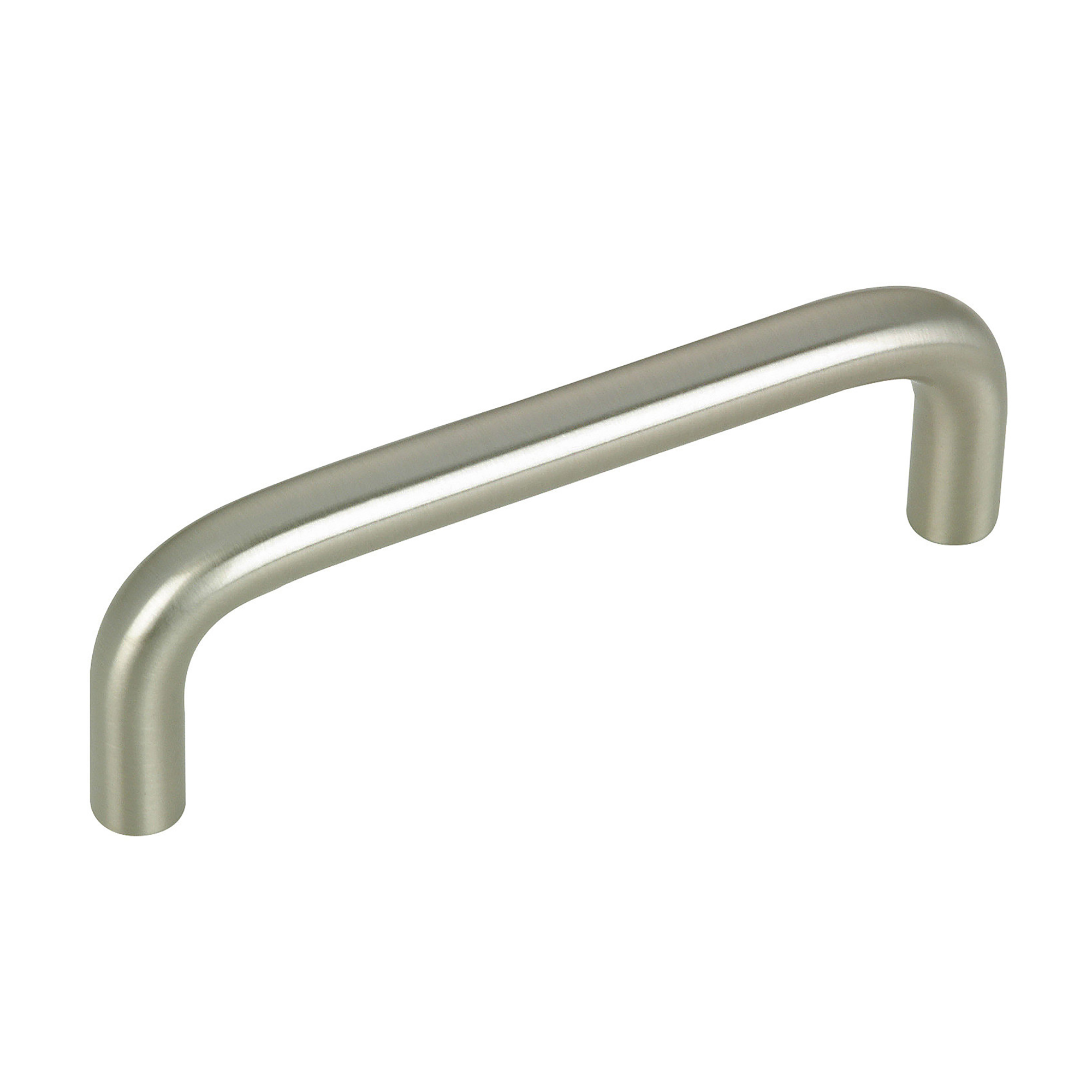 Poignée fonctionnelle métal nickel mat