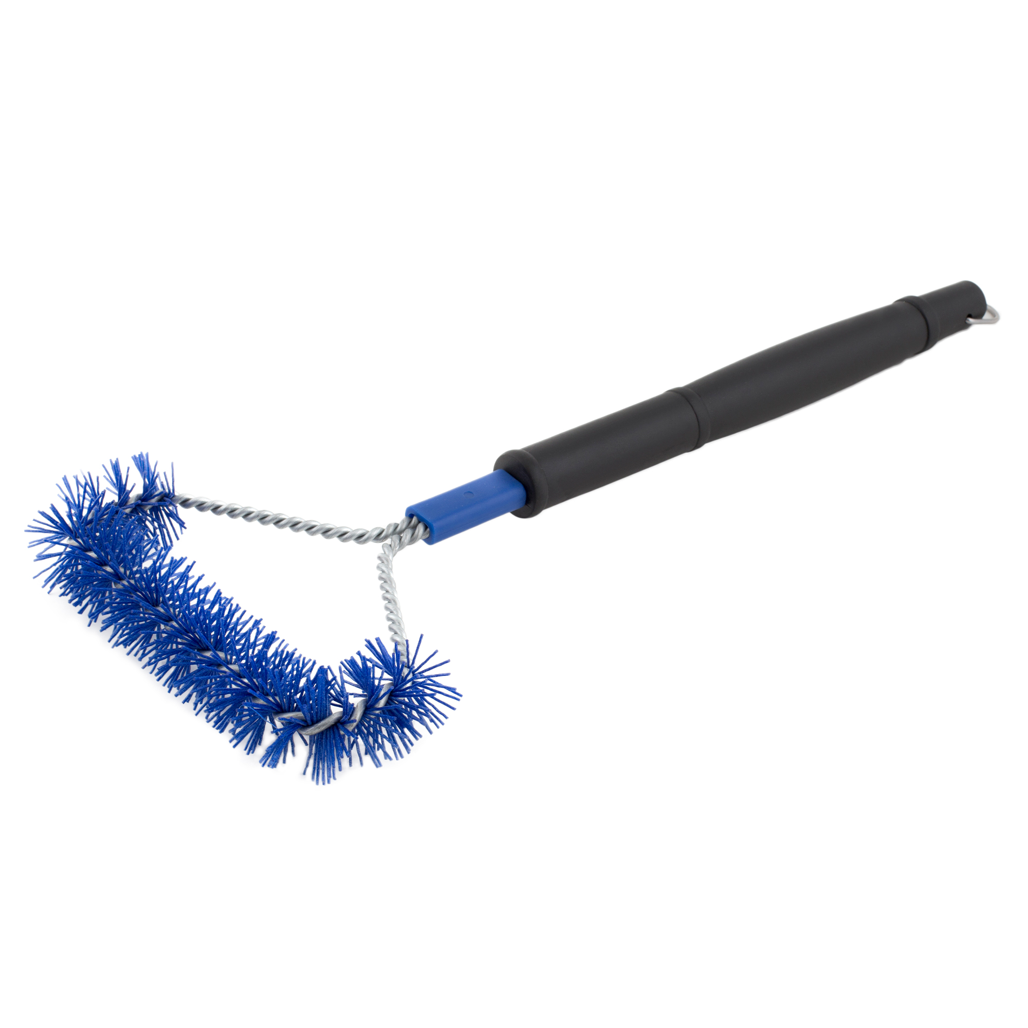 Brosse triangulaire pour barbecue avec brins en nylon