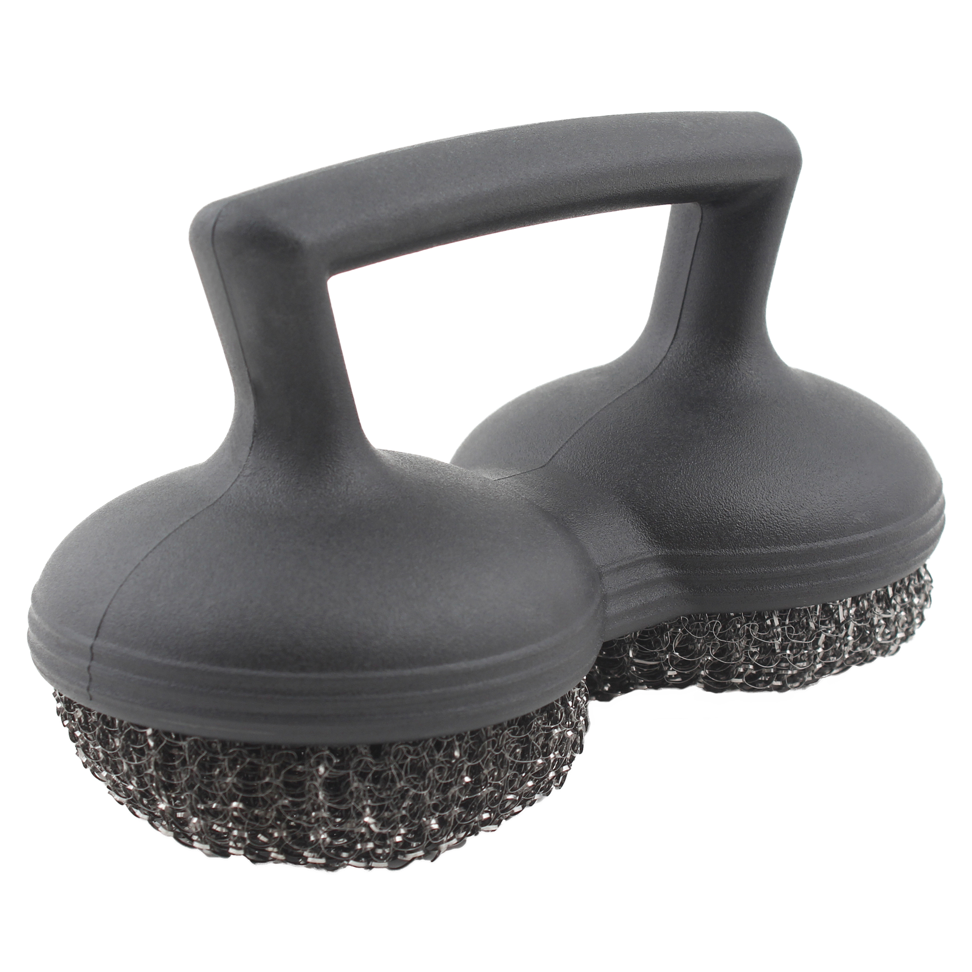 Brosse abrasive pour barbecue avec brins en acier inoxydable