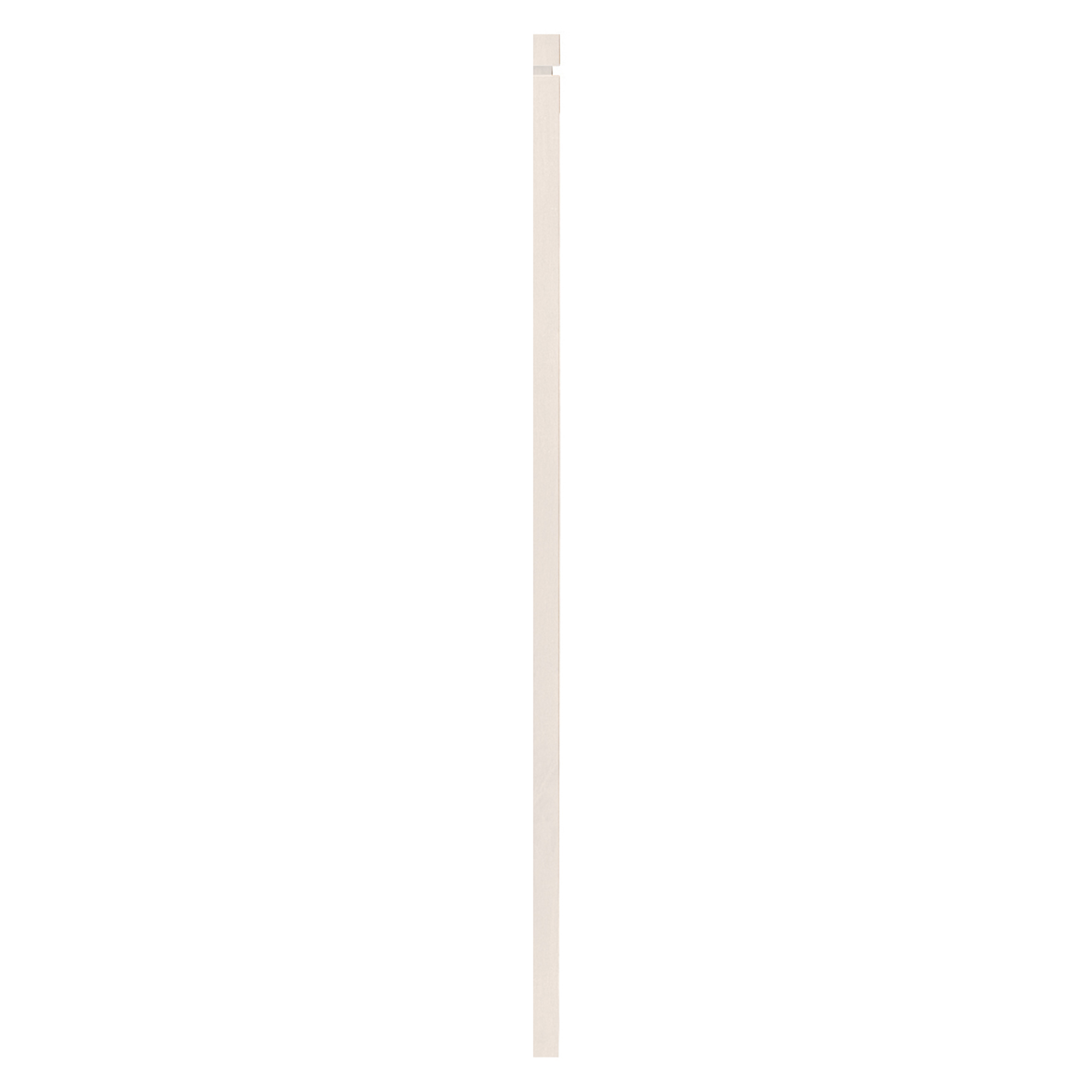 Demi-poteau carré Blanc