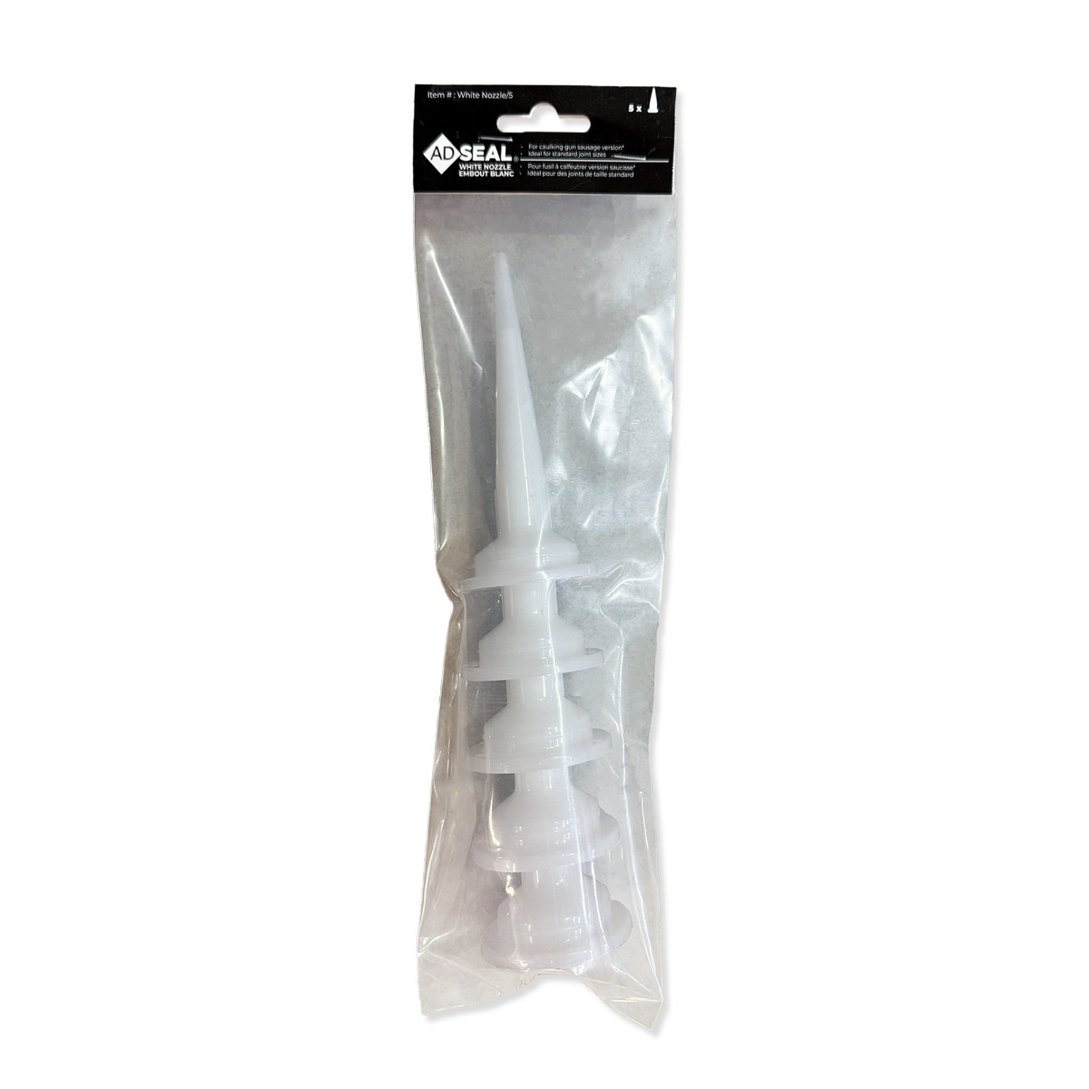 Embouts blancs pour fusil à calfeutrer ADSEAL