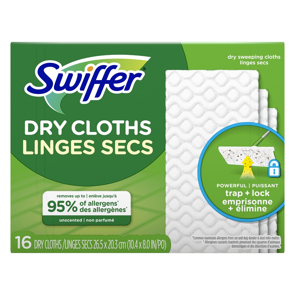 Swiffer linges secs