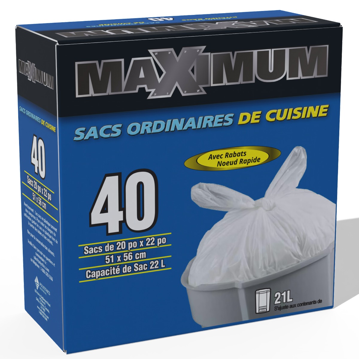 Sacs à ordures de cuisine