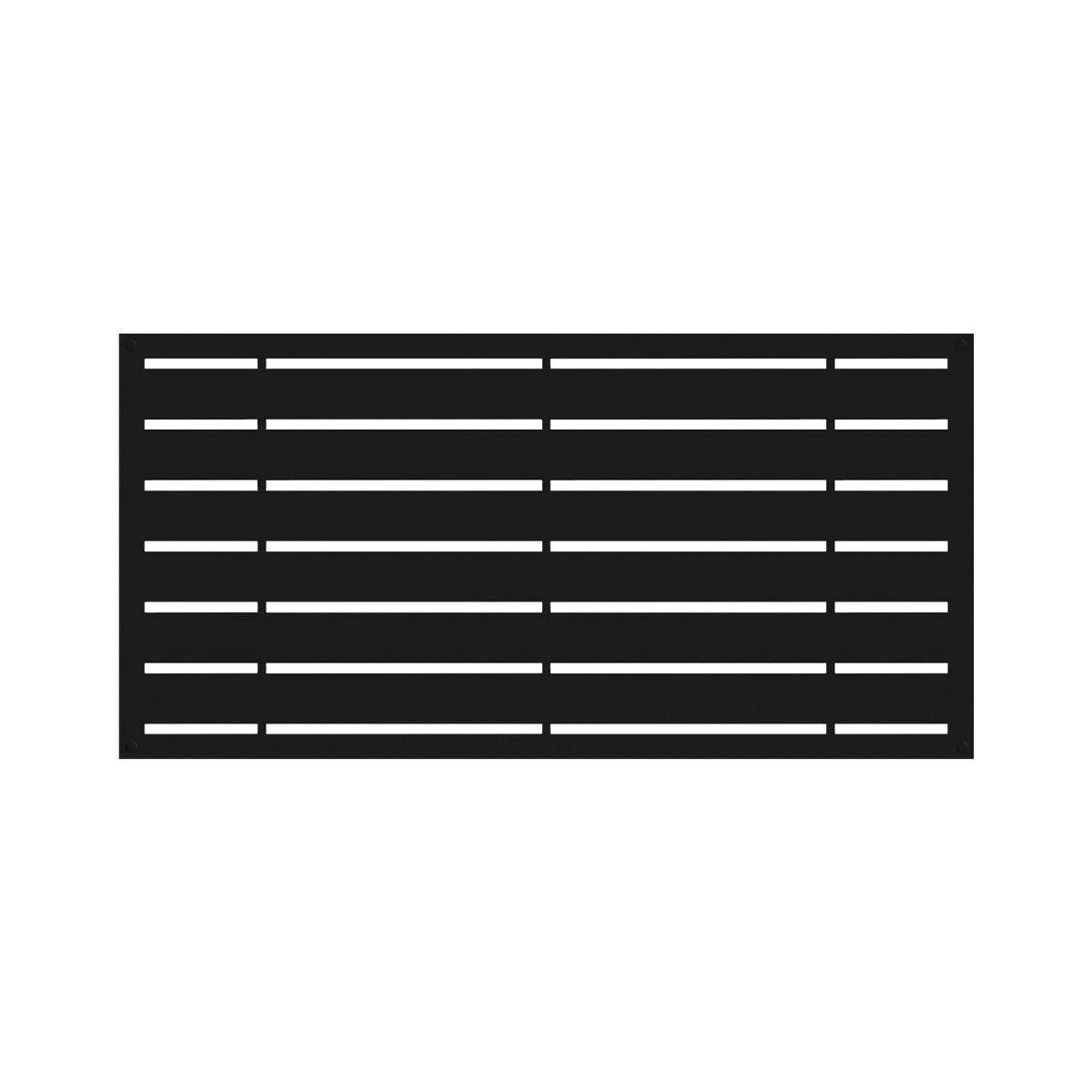 Treillis d'intimité décoratif noir Boardwalk Matério