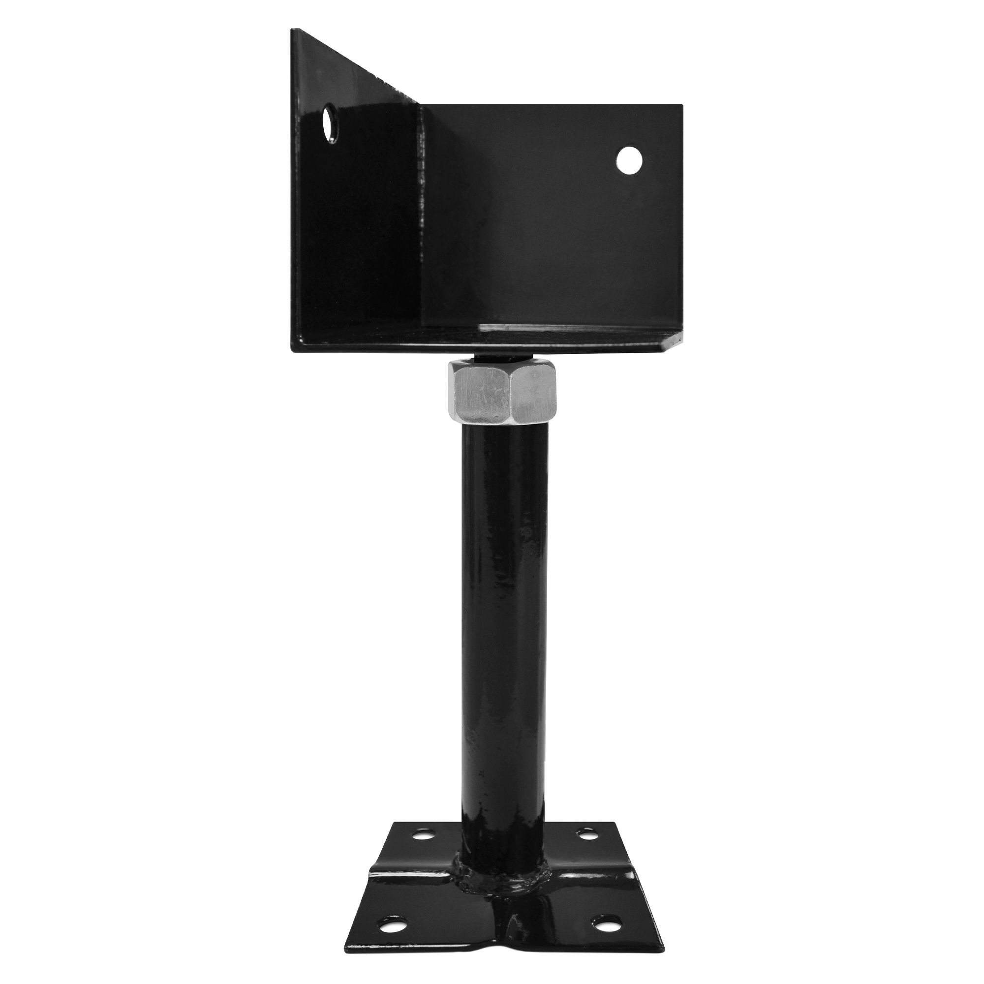 Support De Mangeoire à Oiseaux HOME RIGHT 220 Cm - 5 Dents Réglable - Jardin/Extérieur - Noir