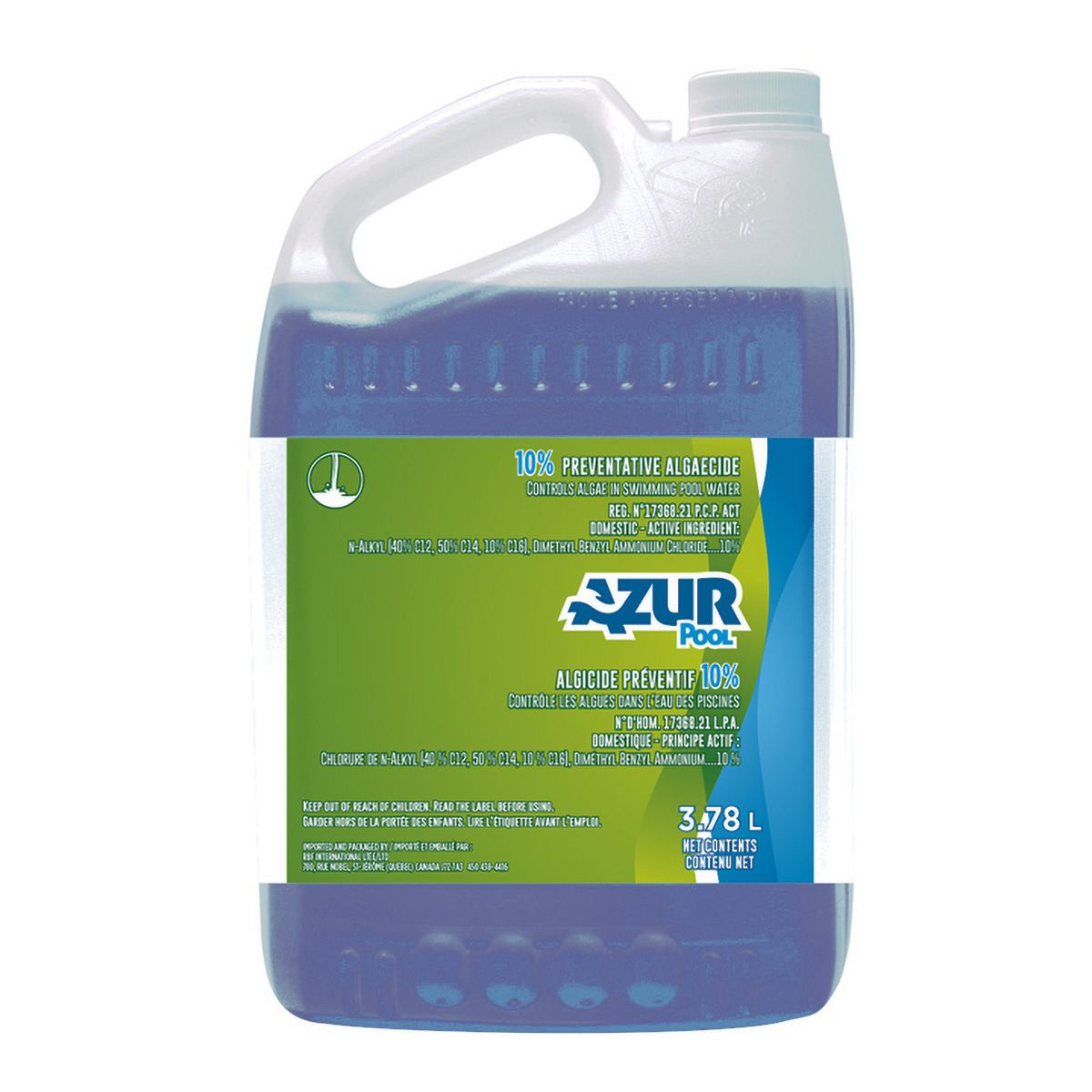 algicide preventif 10% Azur pool
