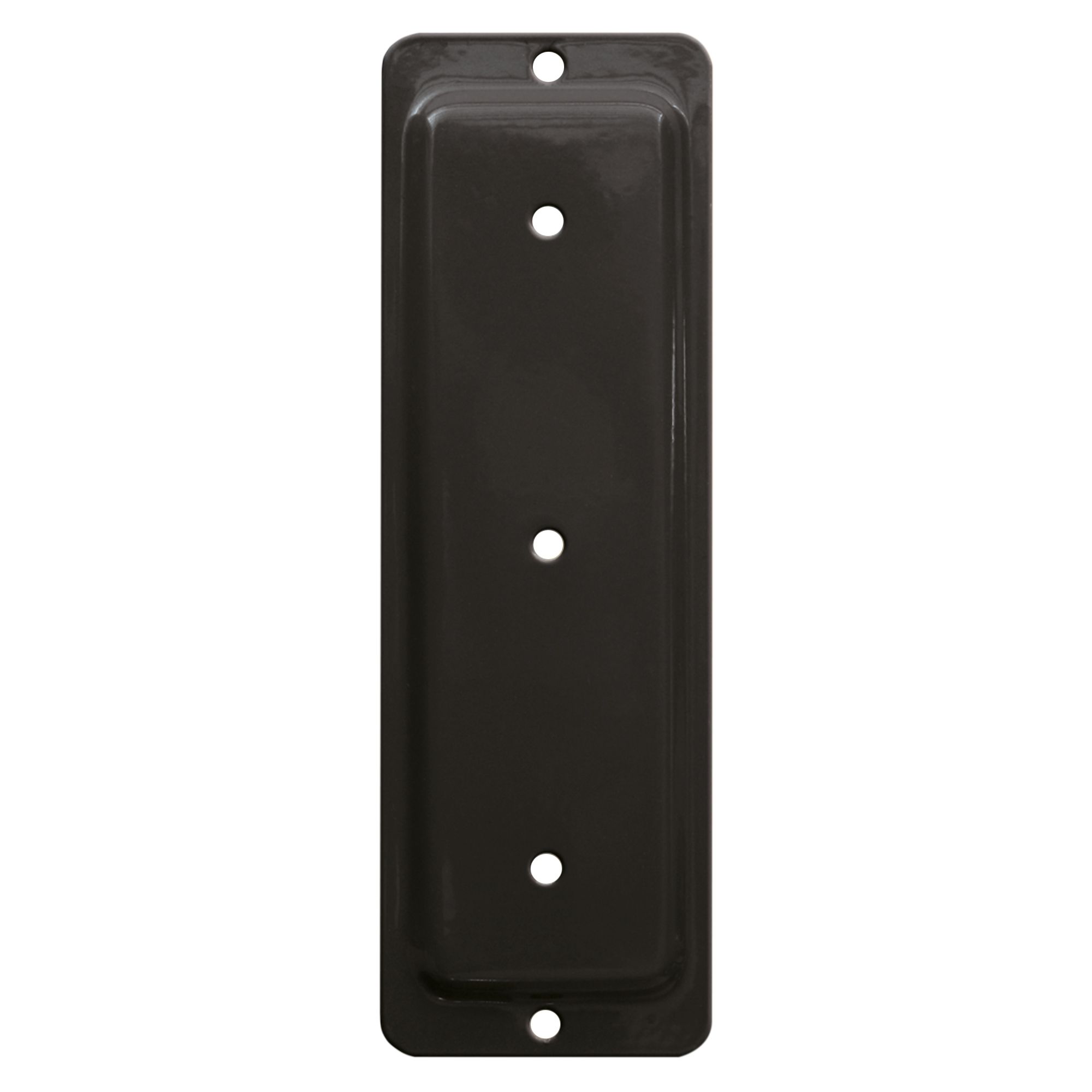 Plaque d'assise pour patio 2x6 noire