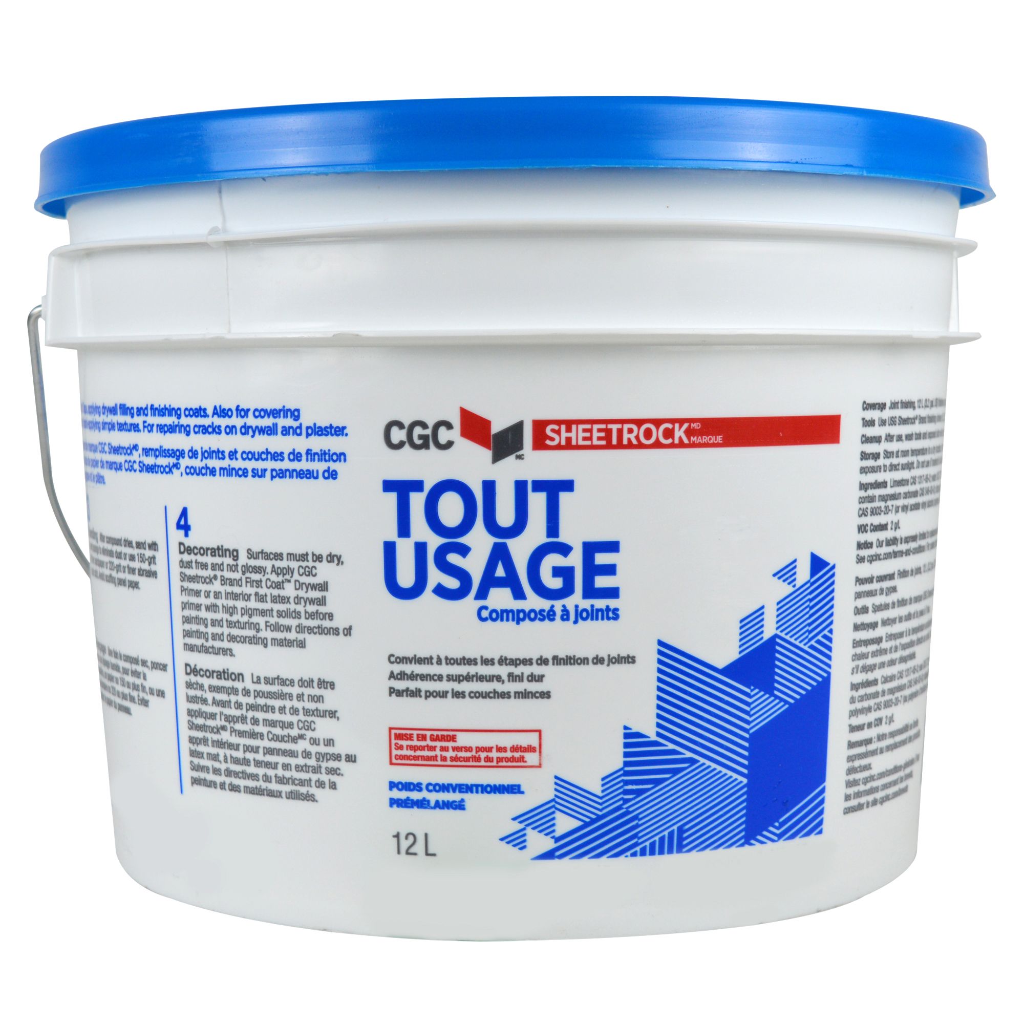 Composé à joints tout usage prêt à l'emploi 12 L