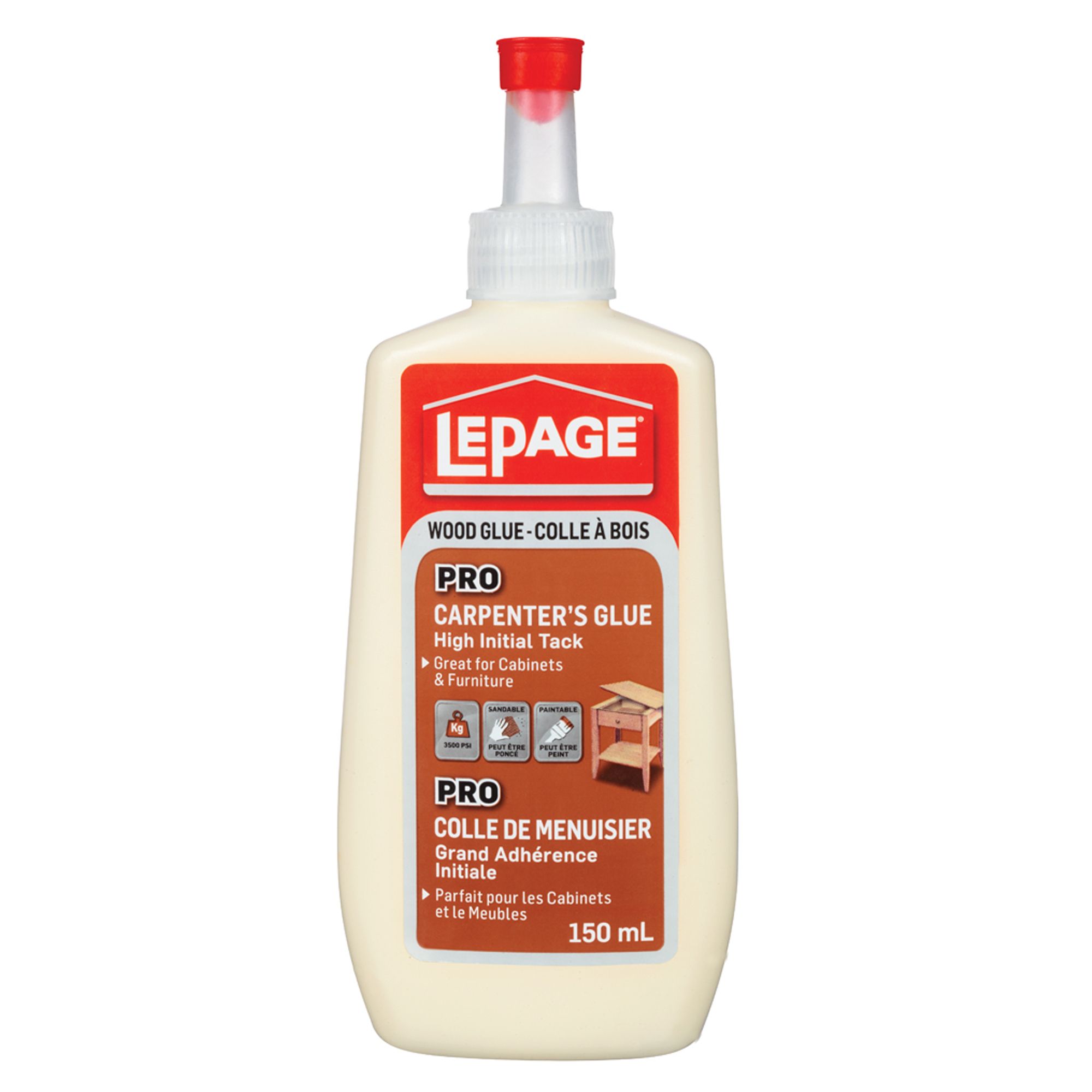 Colle jaune de menuiserie 150 ml