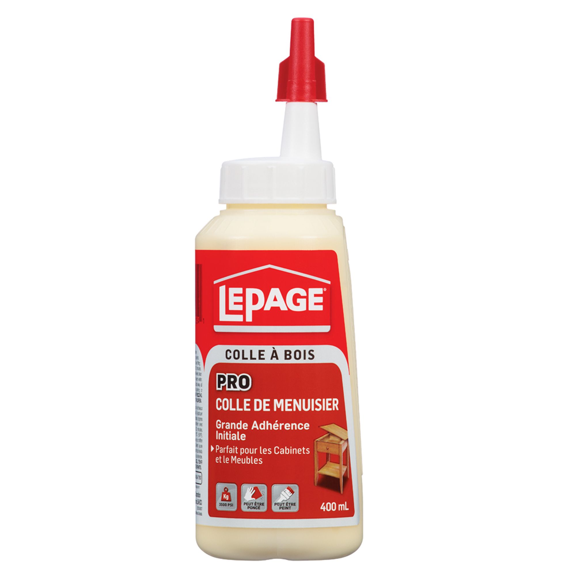 Colle jaune de menuiserie 400 ml