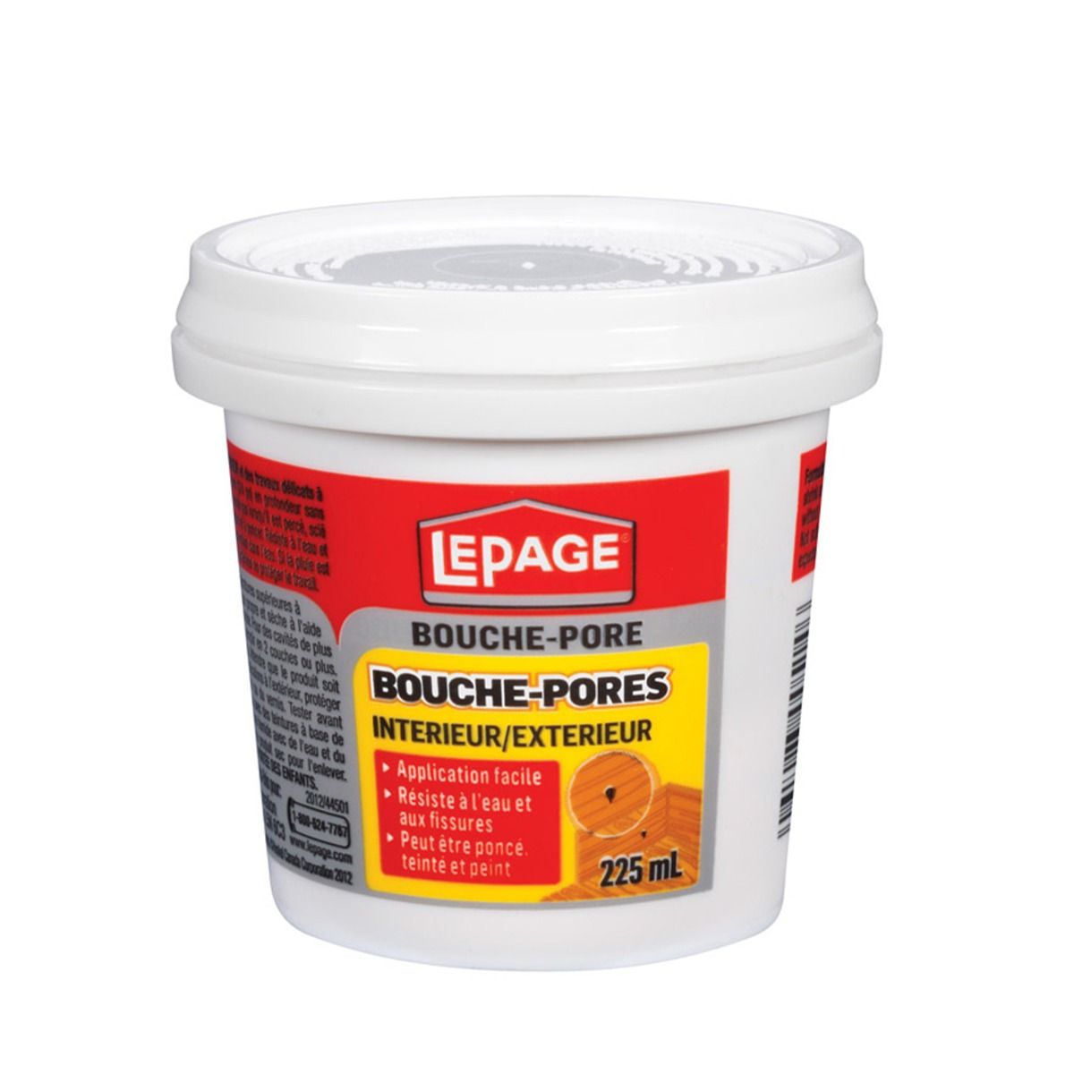 Bouche-pores et pâte à bois
