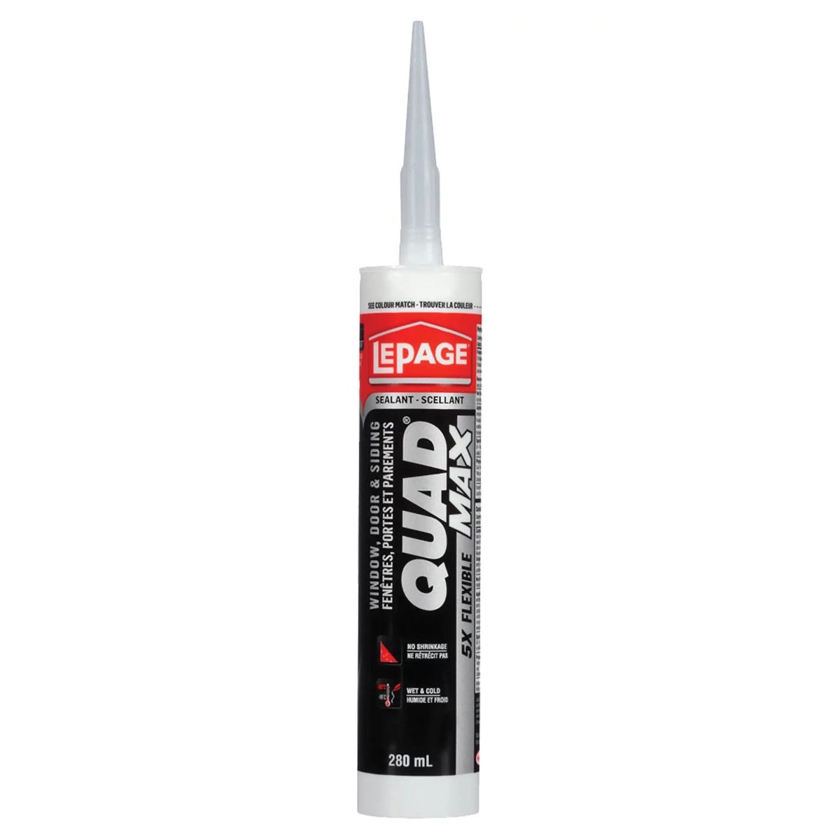 Scellant pour fenêtres, portes et parements (teinté) 280 ml