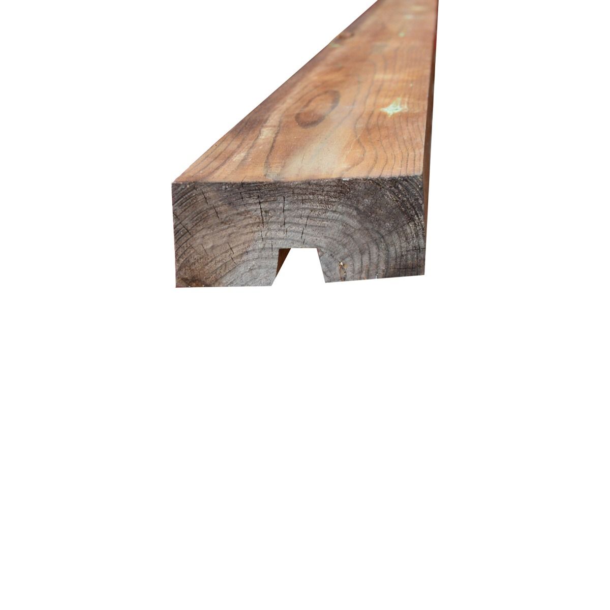 Moulure de dessus en U en bois traité tanatone 2 x 4 po x 8 pi