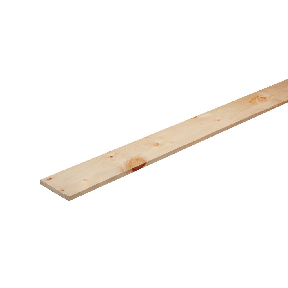 Planche de pin blanc Shed Stock 1 x 3 po x 8 pi