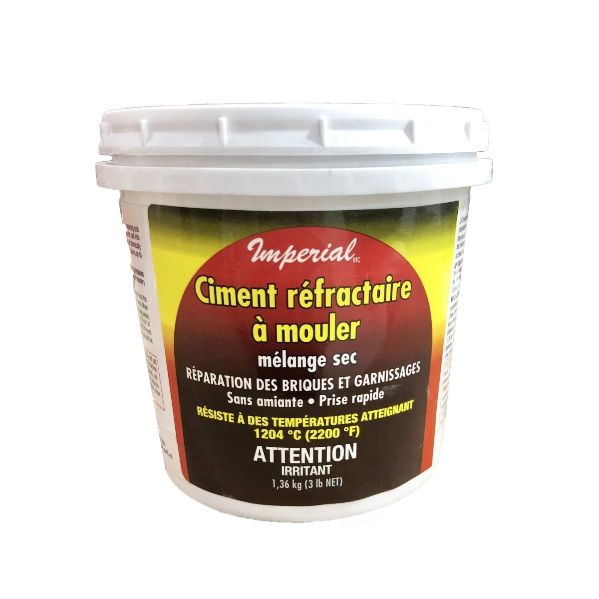 Ciment réfractaire à mouler 3 lb (1,36 kg)