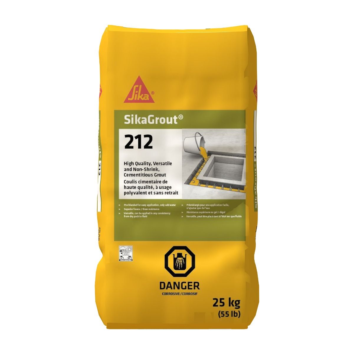 Coulis cimentaire d'ancrage sans retrait 25 kg