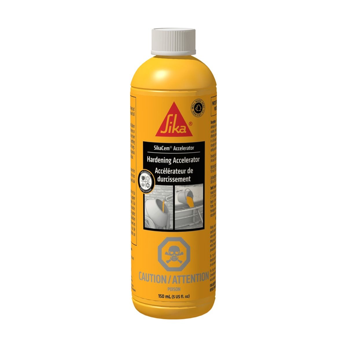 Accélérateur de durcissement pour béton, mortier et coulis 150 ml