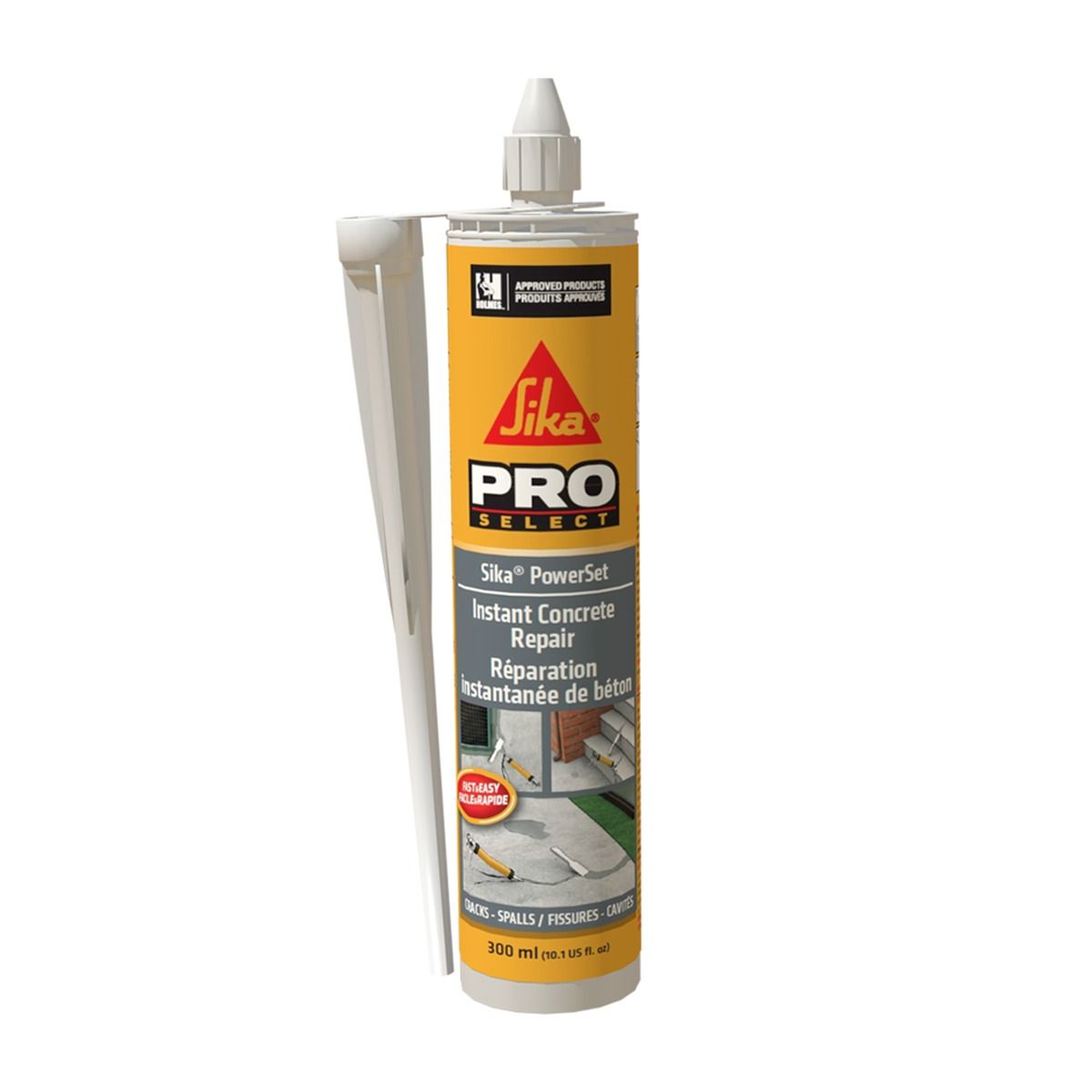 Composé de réparation instantanée polyester pour béton gris 300 ml