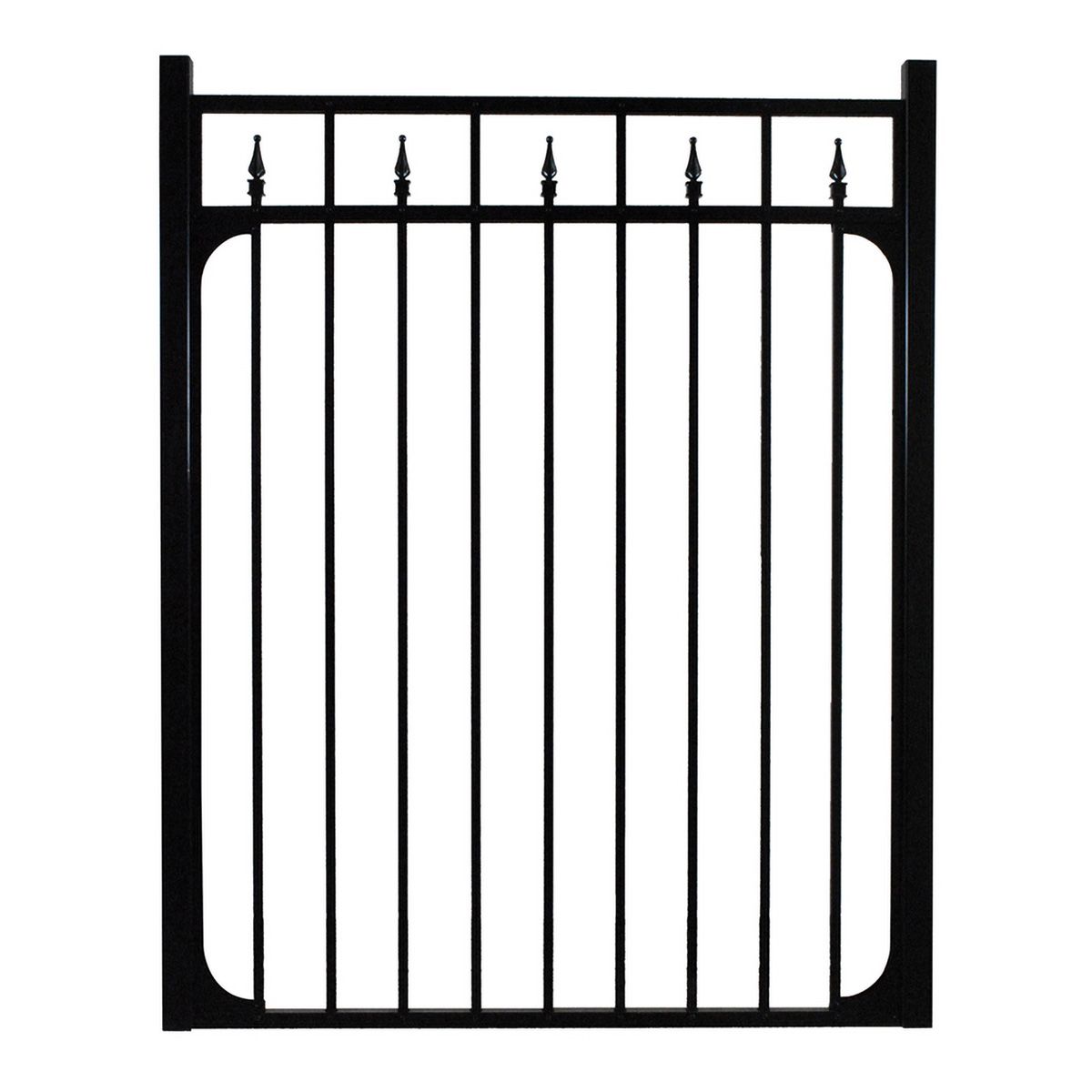 Ensemble de barrière noire à pointe 48 x 48 po, modèle MF0037-A Marque : Imperial Dimensions : 48 po x 48 po Couleur : Noir Composante : Aluminium Simple à installer Sans entretien Matériel d'installation inclus Ne rouille pas