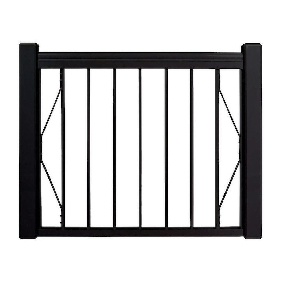 Ensemble de barrière pour piscine en aluminium noir Série 2000 42 x 48 po, modèle AC204833B Marque : Imperial Série 2000 Dimensions : 42 po L x 48 po H Couleur : Noire Fabrication en aluminium de première qualité Fixer avec les barreaux de montage (vendus en sus) pour un aspect impeccable Idéale pour les propriétaires bricoleurs ainsi que les entrepreneurs Conçue pour durer Préassemblée Sans entretien