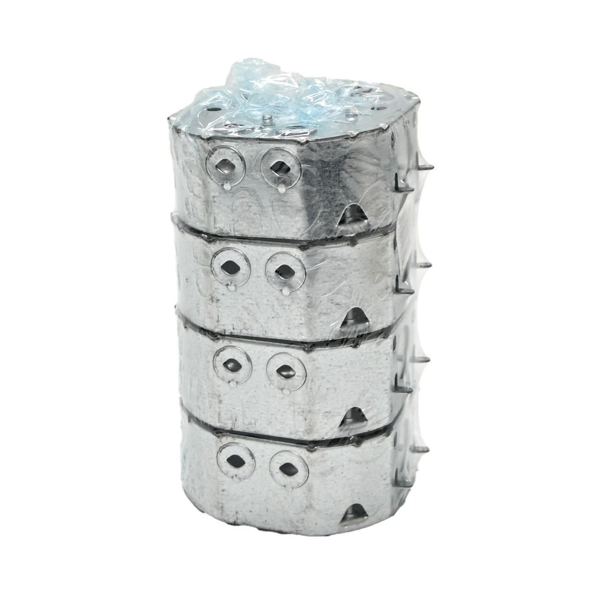 Boîte électrique octogonale en acier 4 x 1 1/2 po avec supports latéraux