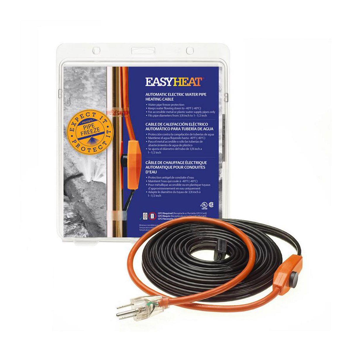 Câble chauffant pour tuyau 120V