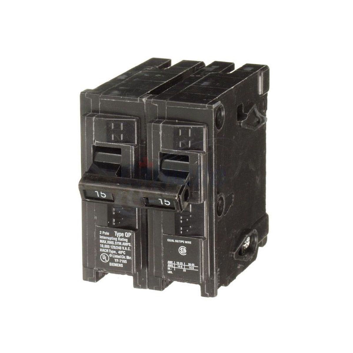 Disjoncteur double 15 A Siemens