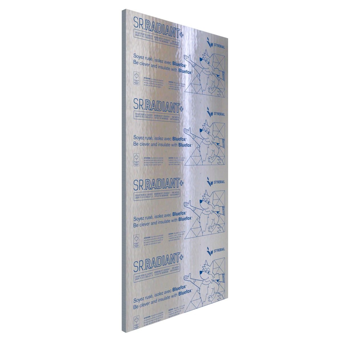Panneau isolant rigide EPS pare-vapeur membrane 1/2 po 4x8 (R2.4)