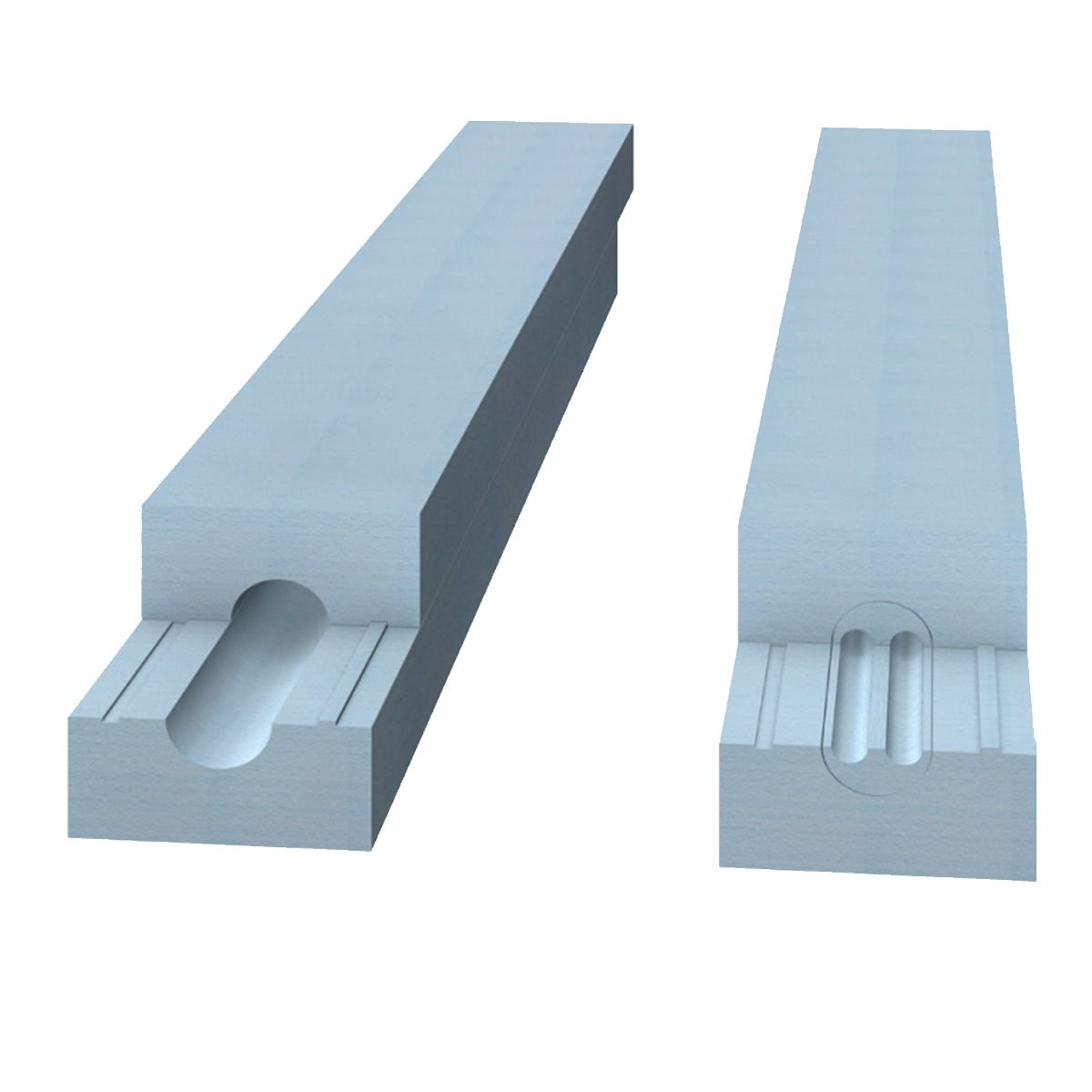 Bloc isolant pour tuyau souterrain (EPS)