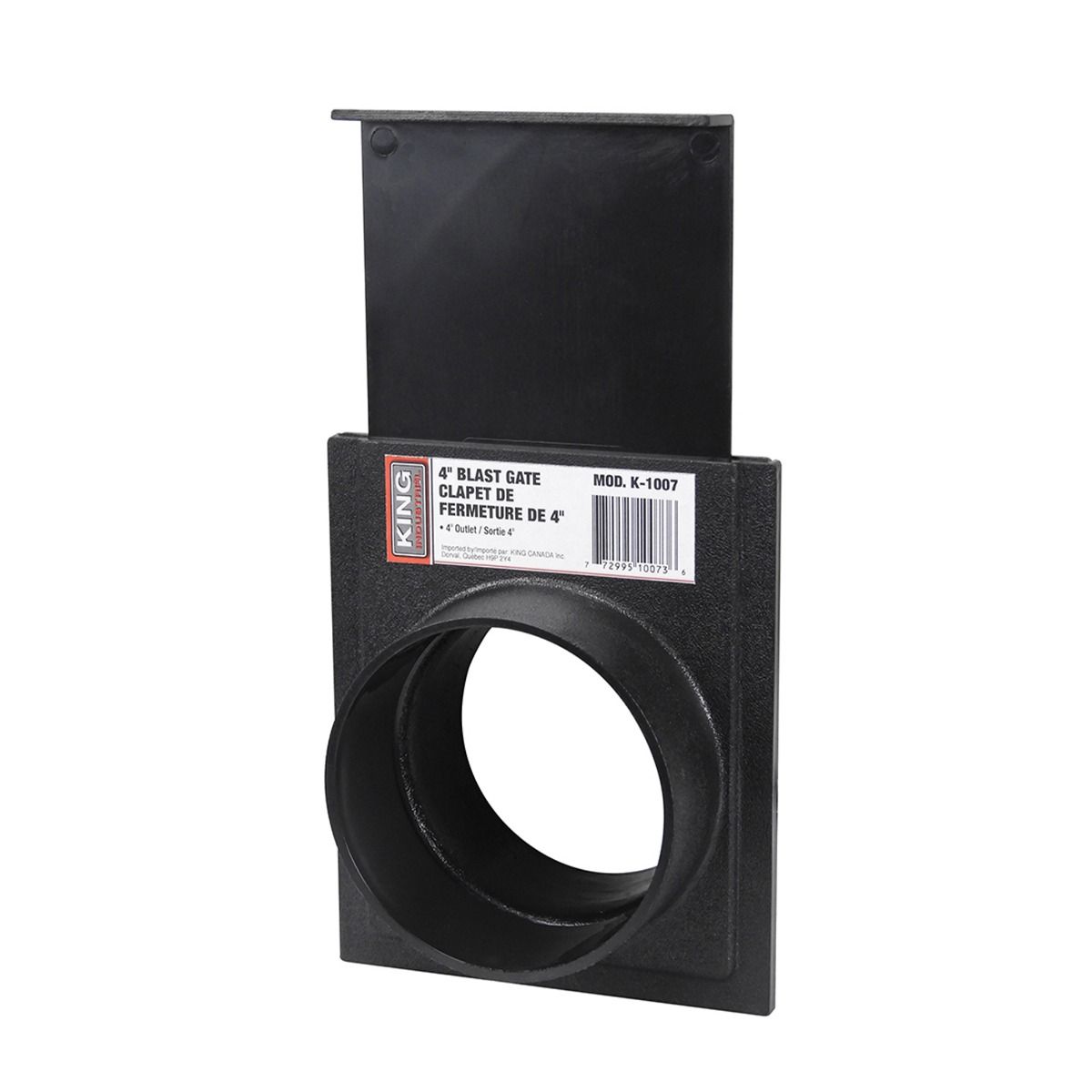 Clapet de fermeture pour sortie de 4 po