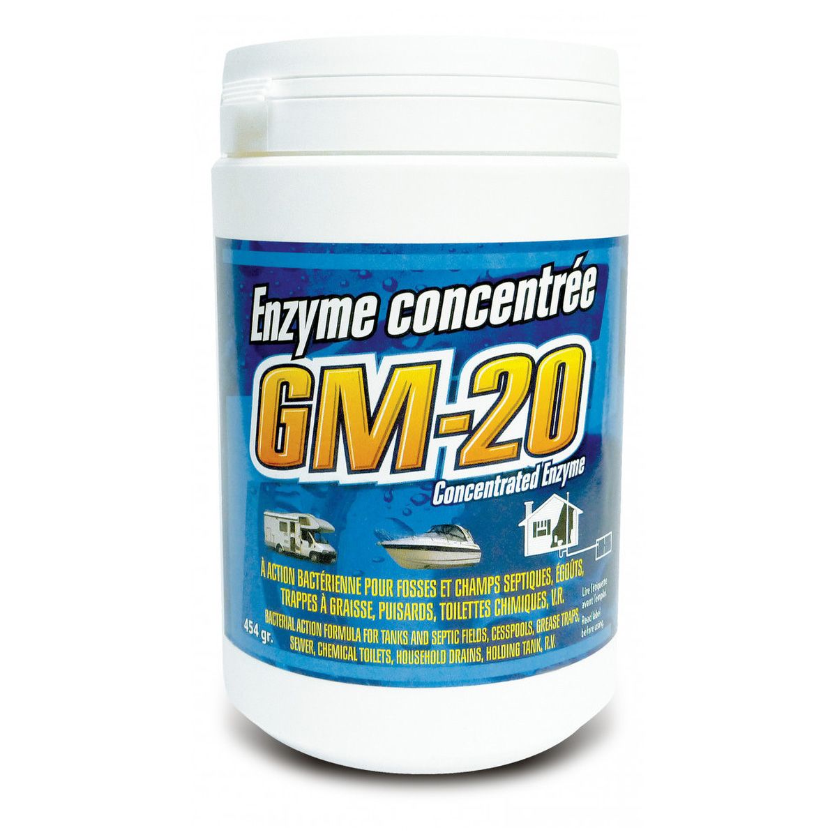 Traitement pour fosse septique et drains (enzymes, bactéries)