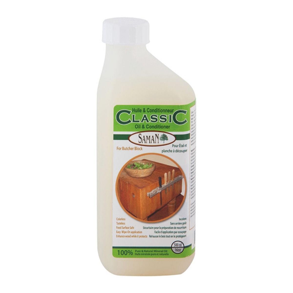 Huile et conditionneur pour bloc en bois