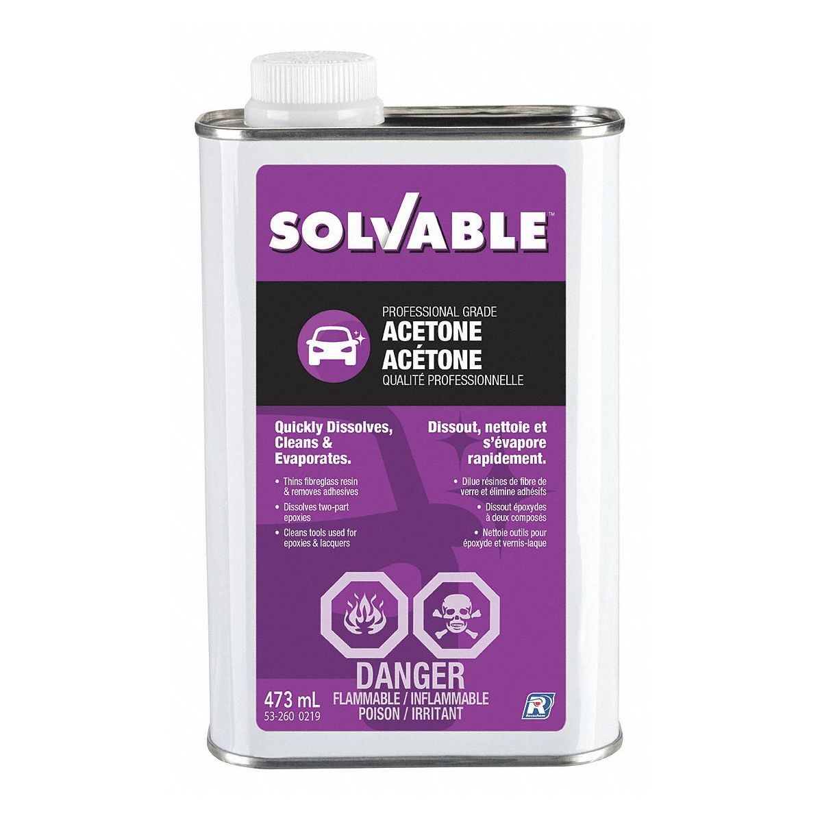 Acétone 473 ml