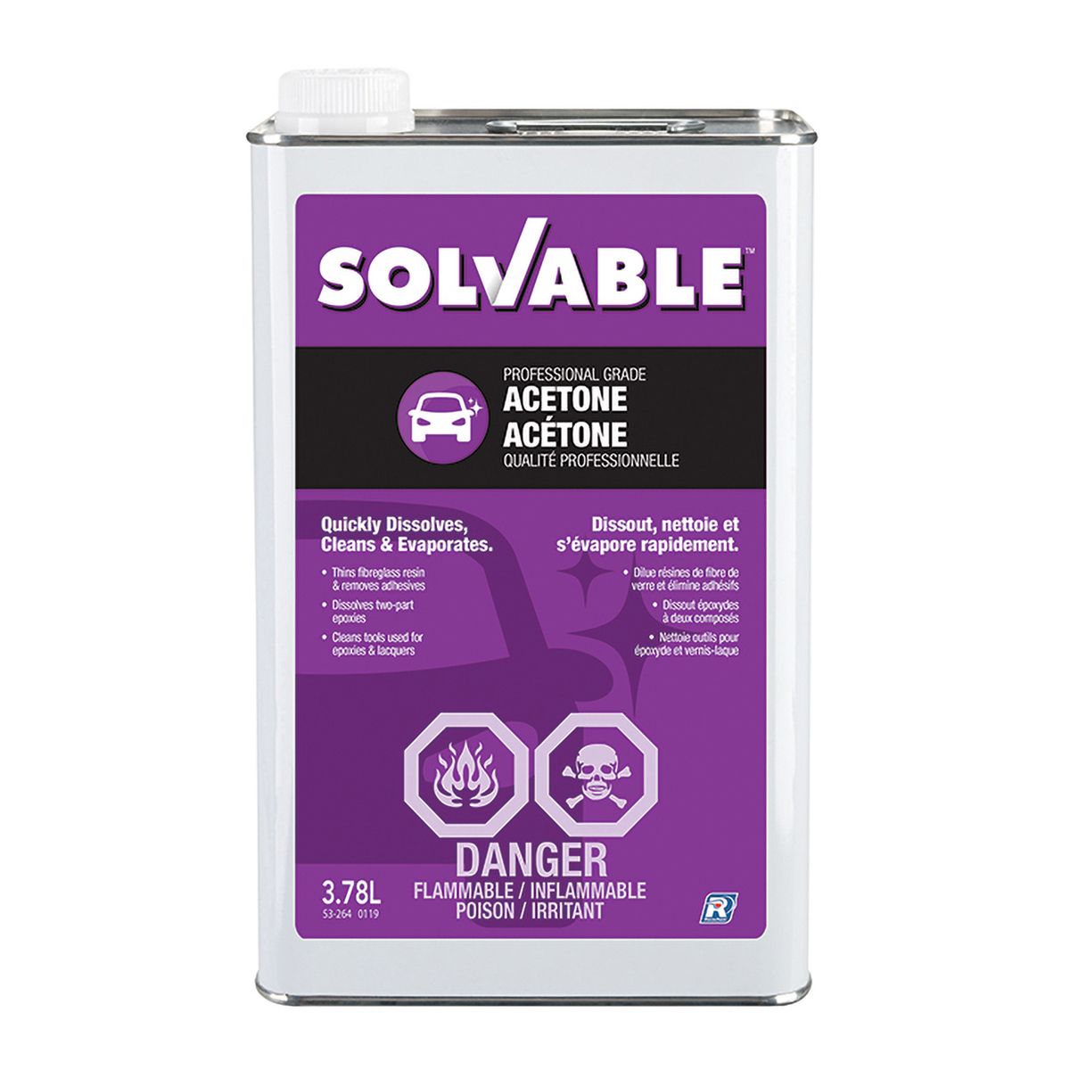 Acétone 3,78 L