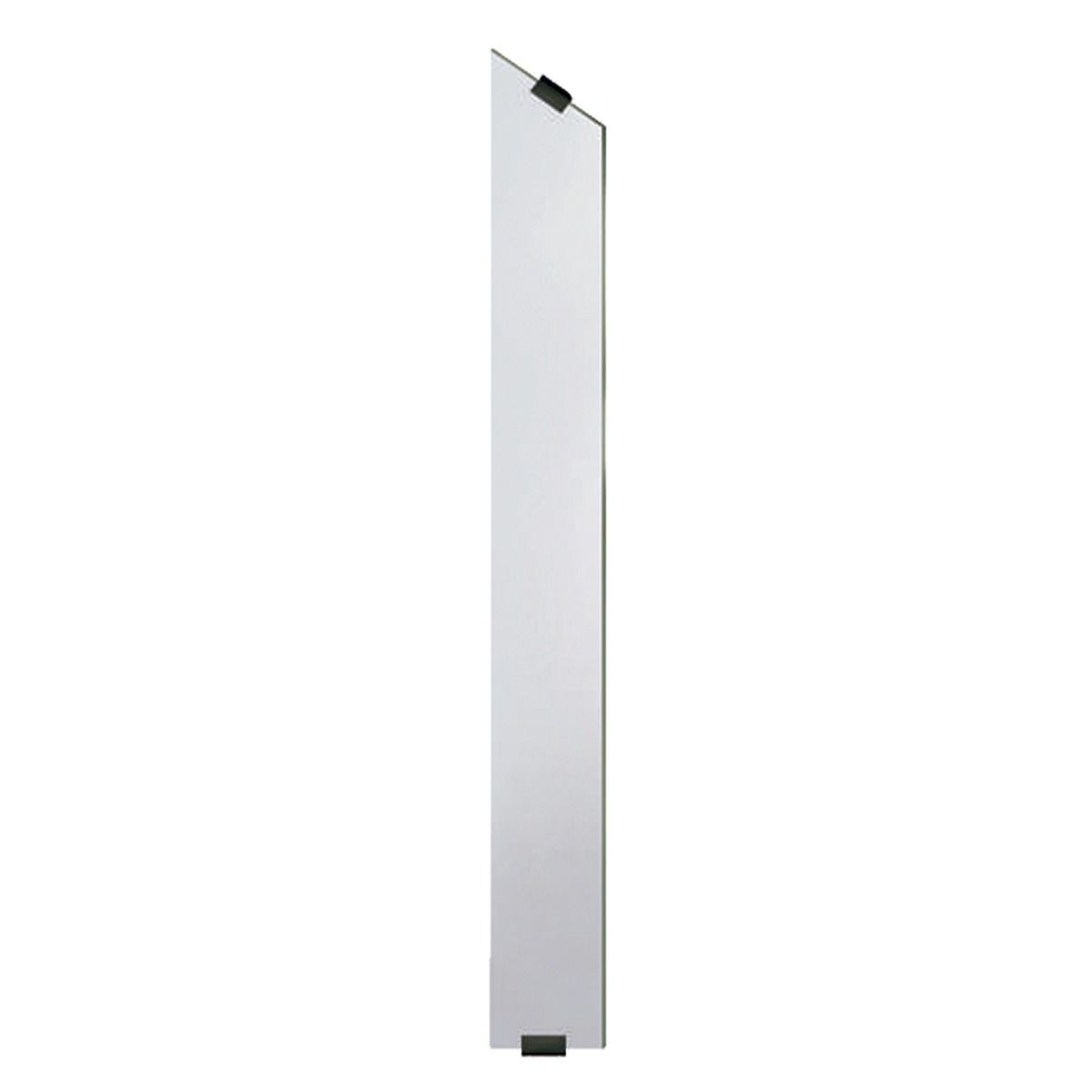 Panneau en angle en verre trempé pour rampe d'escalier 6 x 39 7/16 po, modèle 5040-6-0-NM Série : Verre Largeur : 6 po Section d'escalier en angle Mesure plus basse de l’angle : 34 1/2 po Mesure plus haute de l’angle : 39 3/8 po Fixtures incluses, Noir