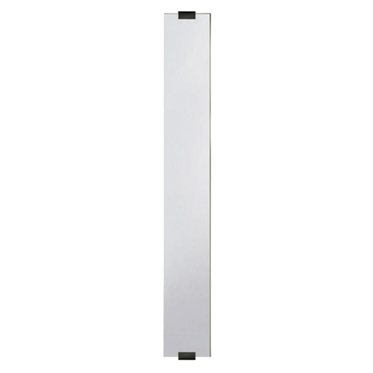 Panneau de rampe horizontale en verre trempé 6 x 33 5/8 po, modèle 5034-6-0-NM Série : Verre Dimensions : 10 mm x 6 po x 33 5/8 po Fixations noires Pour installation : Horizontale Fixtures (supports) incluses Quantité : 1, Noir