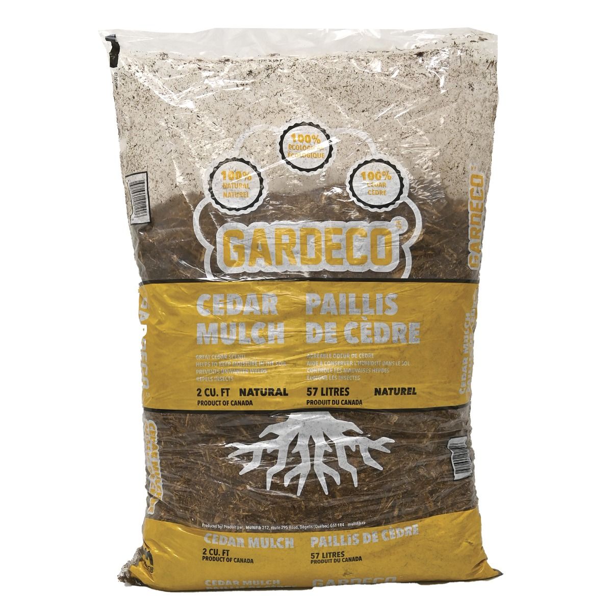 Paillis de cèdre 2 pi³