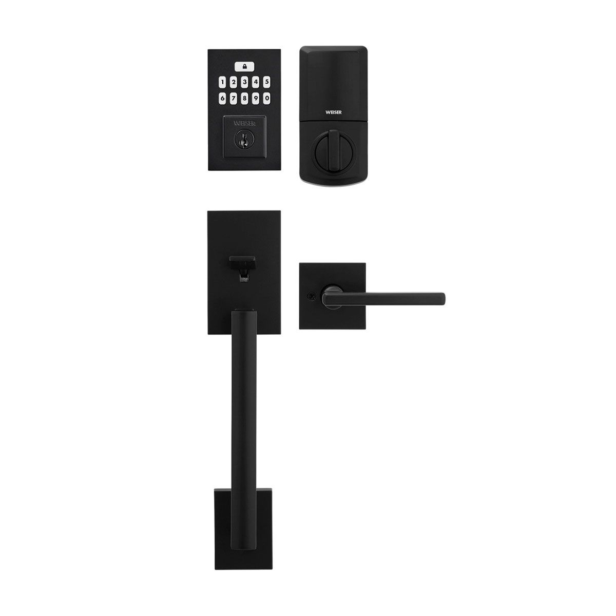 Clenche électronique noir mat San Clemente