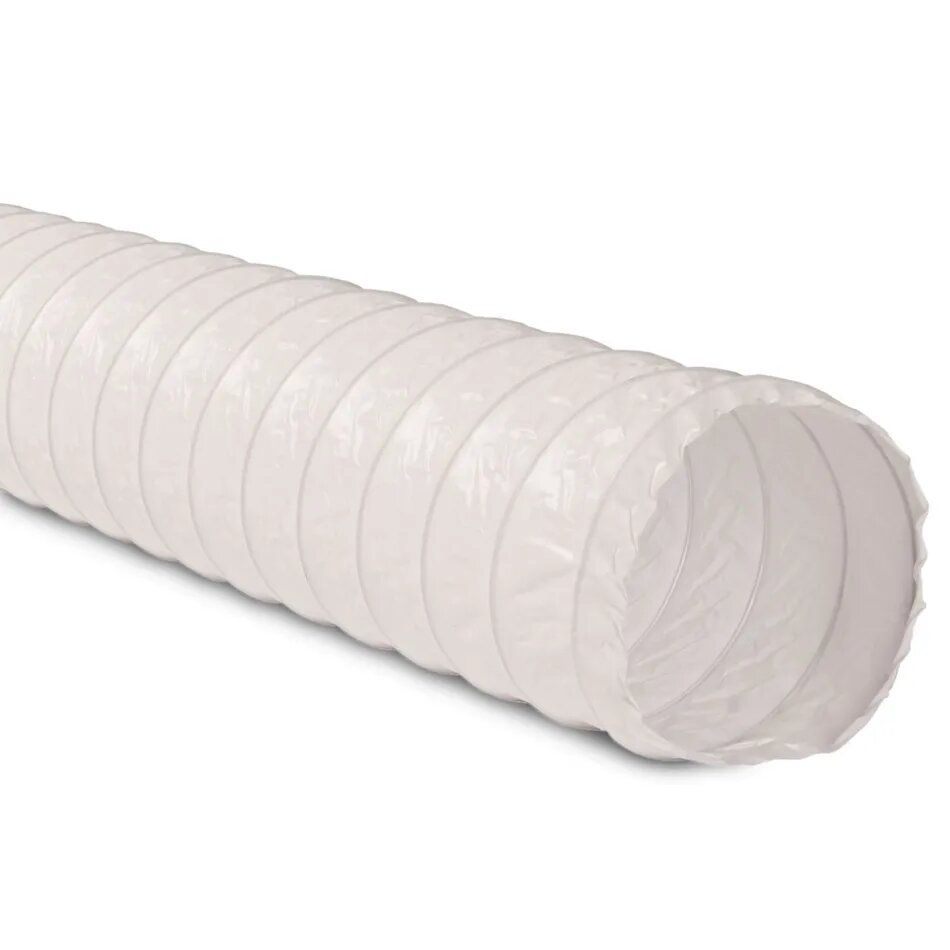 Conduit d'air flexible en vinyle blanc 4 po