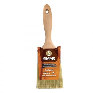 Pinceau à teinture en soie et polyester avec manche de bois