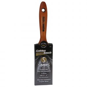 Pinceau en polyester/nylon Golden Touch avec manche de bois