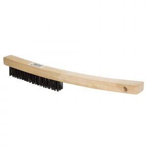 Brosse d'acier à 4 rangs avec poignée longue