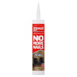 Adhésif à construction multi-usages No More Nails ultra robuste