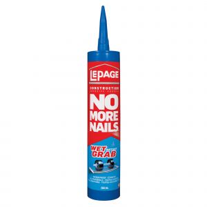 Adhésif à construction multi-usages No More Nails Wet Grab BLanc
