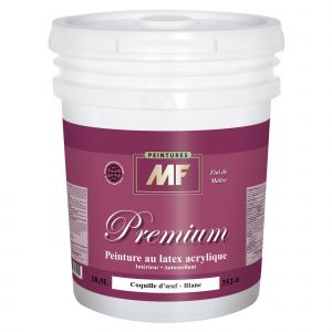 Peinture intérieure au latex fini coquille d'œuf blanc Premium