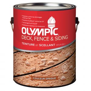 Teinture et scellant deux-en-un Olympic Opaque Cèdre