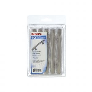 Poignée archée nickel brossé 3 po