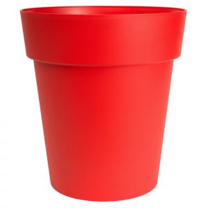 Pot à fleurs Viva Rouge avec réserve d'eau